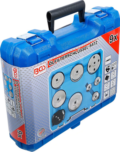 Bgs 8667 Juego De 9 Llaves Para Filtros De Aceite Actuales Color Plateado