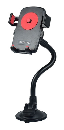 Imagem 1 de 5 de Suporte Celular Veicular Carro Gps Articulado Encaixe Exbom
