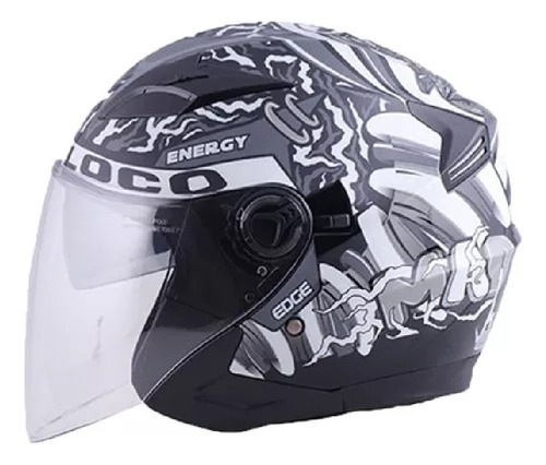 Casco Moto Semi Integral Edge Jaguar Moto Loco Motos 