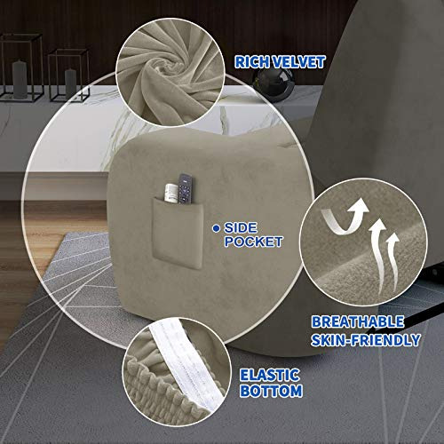 Funda Reclinable Maxijin Velvet De 4 Piezas Para Sillón Recl
