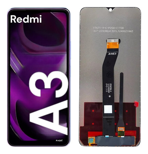 Pantalla Display Para Xiaomi Redmi A3 Sin Marco Oled Negro