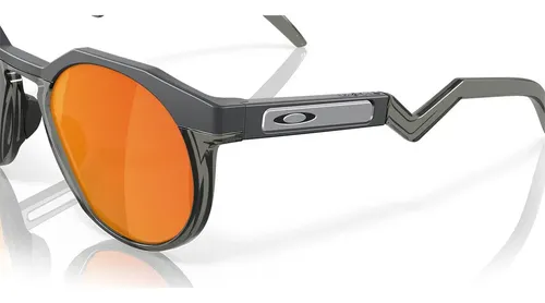 Óculos De Sol Oakley Hstn Redondo Matte Carbon Prizm Ruby Cinza