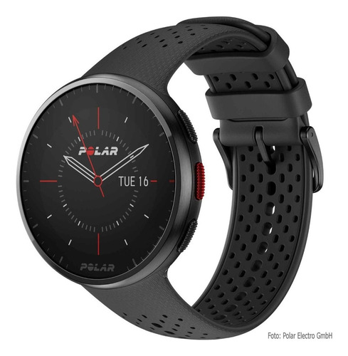Relógio Corrida Natação Ciclismo Gps Polar Pacer Pro Preto Preto Preto