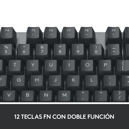 Teclado Mecánico Logitech K835 Tkl, Switch Azul / Español