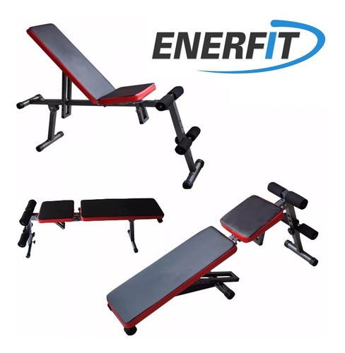 Banco De Pecho Multiangular Abdominales Enerfit Plegable