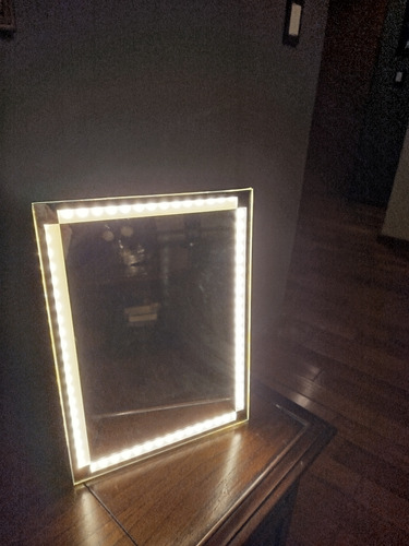 Espejo Leddeco Rectangular Con Luz Led 38 Cm Blanco