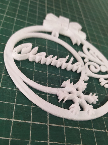 Imagen 3 de 3 de Esfera De Navidad Hecha De Plástico Personalizada
