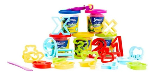 Kit Masa Moldeable 1 2 3 Norma Multicolor