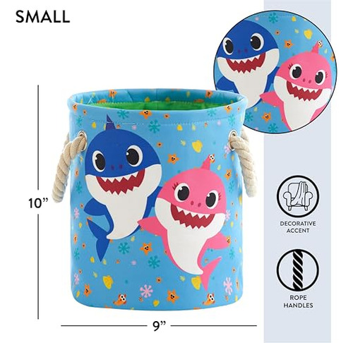 Idea Nuova Baby Shark 3 Piezas De Tela De Tamaño Múltiple Ju