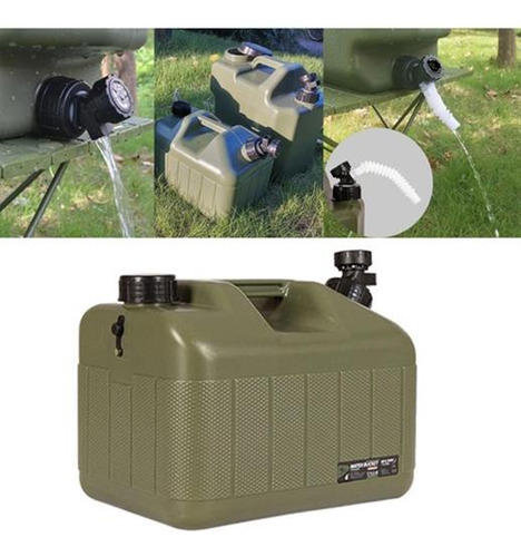 Contenedor De Agua Portátil 10l Con Espita, Tanque De Almace