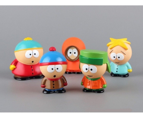 5 Piezas South Park Stan Kyle Eric Kenny Modelo Figura Jugue