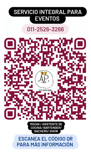 Mozos / As , Asist De Cocina, Show , Bartender Para Eventos