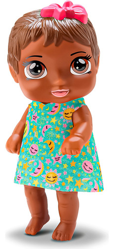 Boneca Bebe Menina Negra Belatrix Alive - Silmar Brinquedos