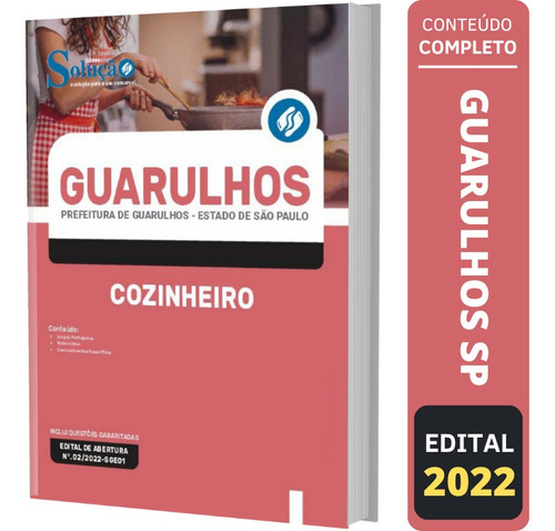 Apostila Prefeitura Guarulhos Sp 2022 - Cozinheiro
