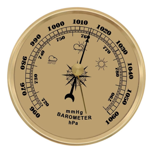 Barômetro Medidor De Pressão Decorativo Analógico 9 Cm