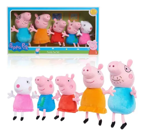 Peppa Pig Set 5 Peluches Peppa Pig Y Sus Amigos 2023