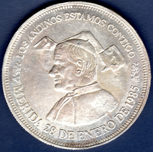 Medalla De Plata Juan Pablo Ii Banco Andino Venezolano