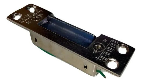Cerradura Eléctrica Mini Luber 500 Pestillo 12v Puerta Plateado