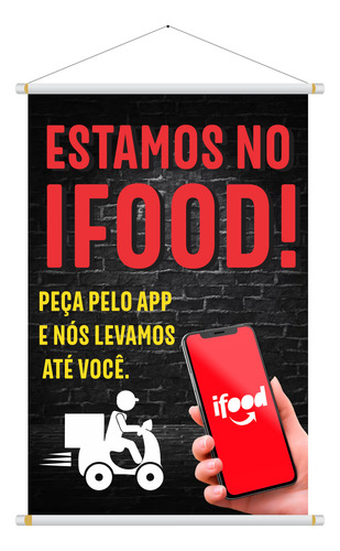 Banner Ifood Tam. 70x50cm