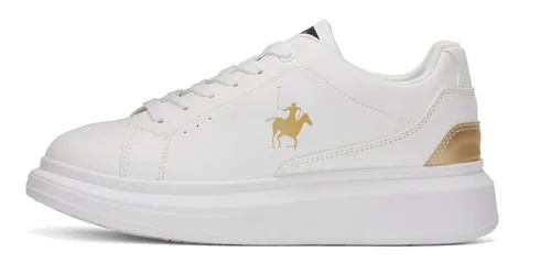 Tenis Plataforma Polo Club York Team Blanco Para Mujer And23