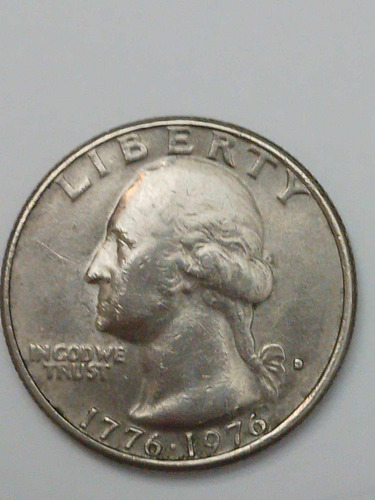 Moneda 25 Centavos De Dólar Conmemorativo 200 Años (Usado)