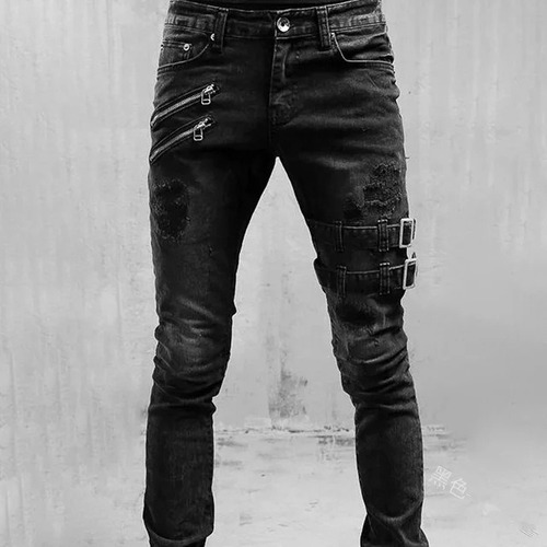 Custom Biker Jeans