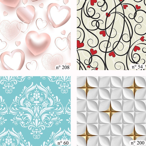 Papel De Parede Vinilico Arabesco Varios Modelos Adesivo