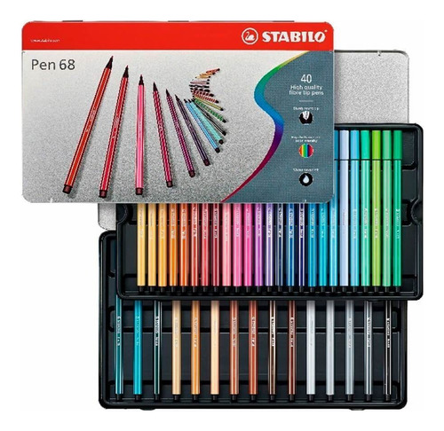 Stabilo Set Stabilo 40 Colores Pen 68