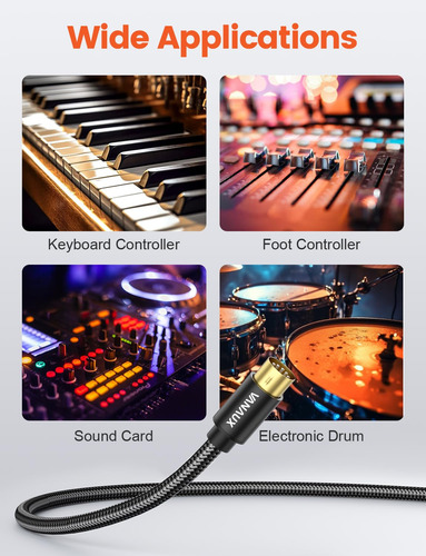Cable Midi Macho A Macho 5 Pines Compatible Con Teclados