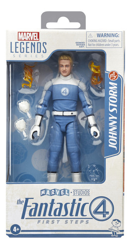 Marvel Legends Series Johnny Storm, Figura De Acción, Los 4 Fantasticos: Primeros Pasos