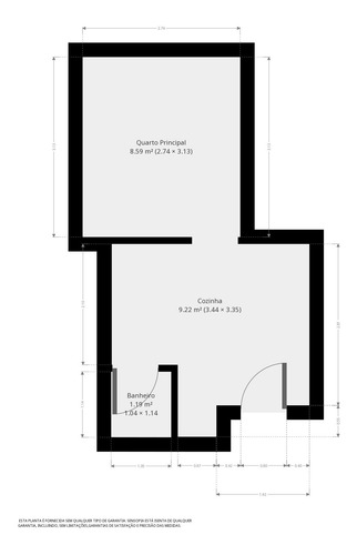 Imagem 11 de 11 de Aluguel De Kitnet Com 35m² E 1 Quarto - 8371