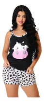 Comprar Roupa De Dormir Estampa Animal Print Vaquinha Moda Feminina 