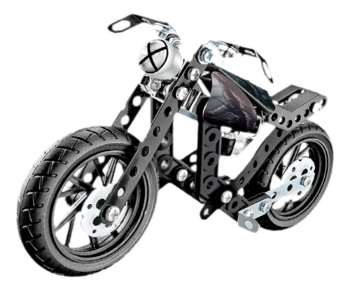 117pcs Modelo Metal Motorcycle Construir Toy, Brinquedo