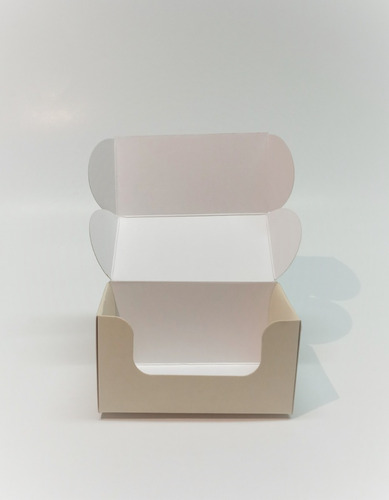 Imagen 4 de 5 de Caja 1 Pieza Chica P/3 Macarons Alfajor 11x6x6cm (x50u) 209