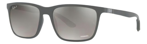 Óculos de sol masculinos Ray-Ban de formato retangular polarizado