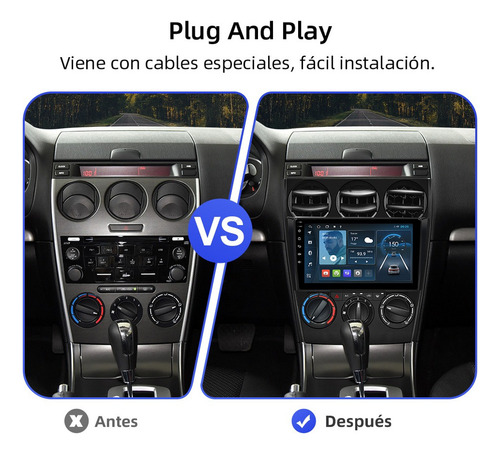 Dh1 Estéreo 1+32g Cámara Para Mazda 6 2002-2008 Gps Bt Wifi
