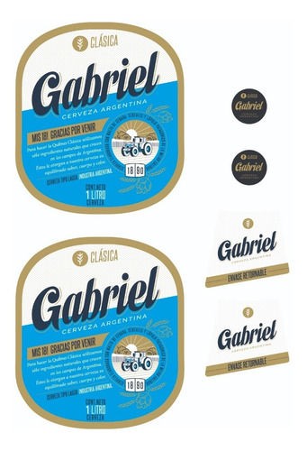 Kit Etiquetas Personalizadas Quilmes 1l. Imprimible