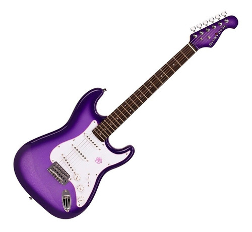 Guitarra Electrica Gipsy Rose Stratocaster Lila Con Funda!