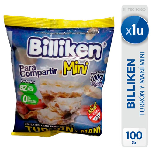 Turron Y Mani Mini Billiken 100gr S/tacc  - Mejor Precio