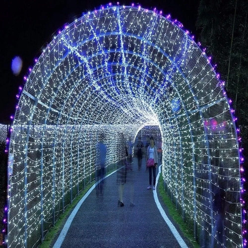 Pisca Fio Transparente 300 Lâmpadas 8f Led 127v 20m Branco 110v