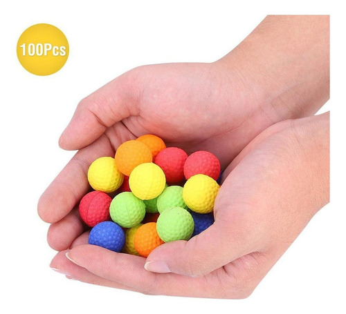 Bolas Tipo Bala For Nerf Rival Zeus Apollo Refill K, 100 Un