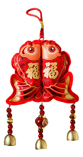 Colgante De Campanas De Viento Fengshui Con 17cmx36cm Doble