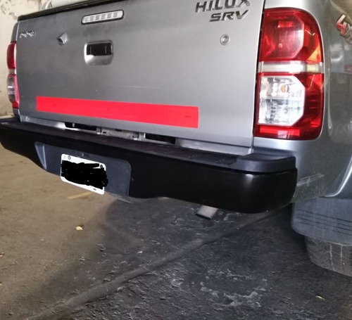 Paragolpe Tras. Toyota Hilux 2005 A 2015 Recto Negro