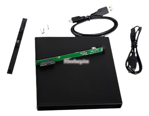 Usb 2.0 Externo Slim Gabinete Caso 9.5mm Sata Laptop Bandeja