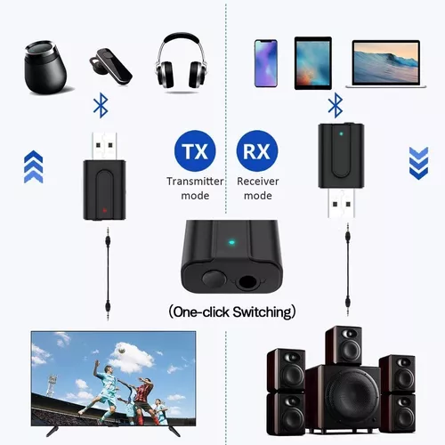 Emisor Transmisor Receptor Bluetooth Audio Tv Smart 2 En 1