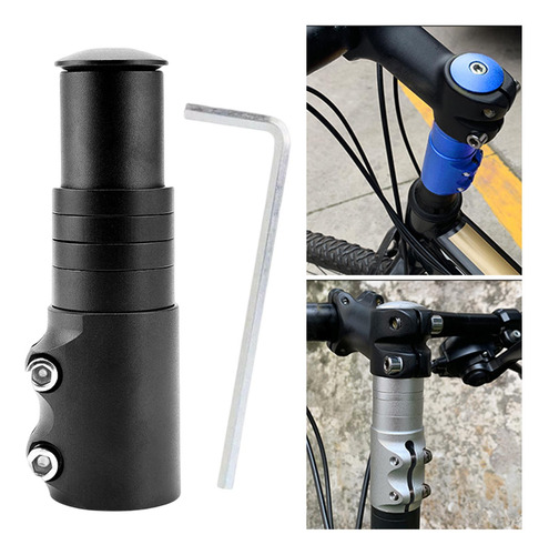 Adaptador Para Elevador De Manillar De Negro 12cmx3.5cm