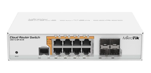 Router Mikrotik Crs112-8p-4s-in 8 Puertos Gigabit + 4 Sfp