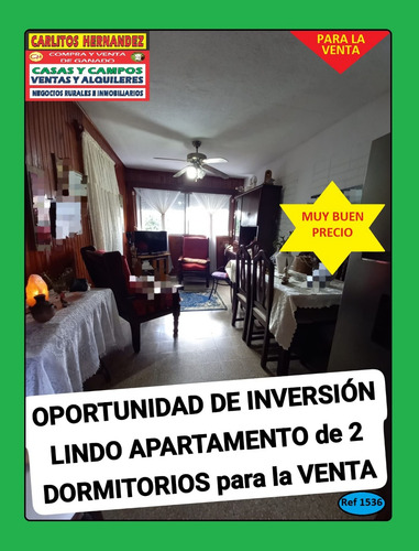 Ref 1536) ** V - Oportunidad De Inversión Lindo Apartamento De 2 Dormitorios Para La Venta En San José 