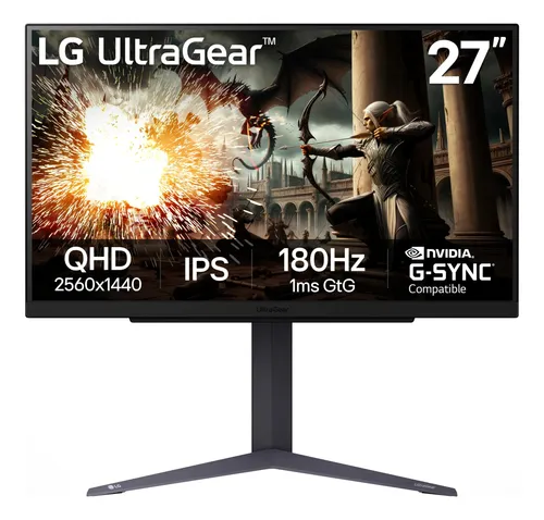 Monitor LG Ultragear 27gs75q-b, 27'', 1440p Qhd 180hz, 1ms