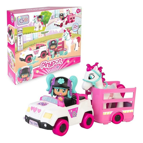 Pinypon Remolque Caballo Pony Con Figura Y Accesorios